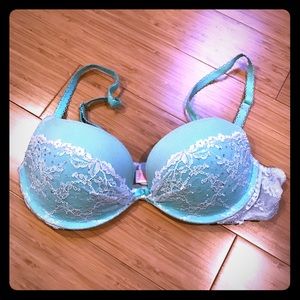 Victoria’s Secret Baby Blue Lace Bra